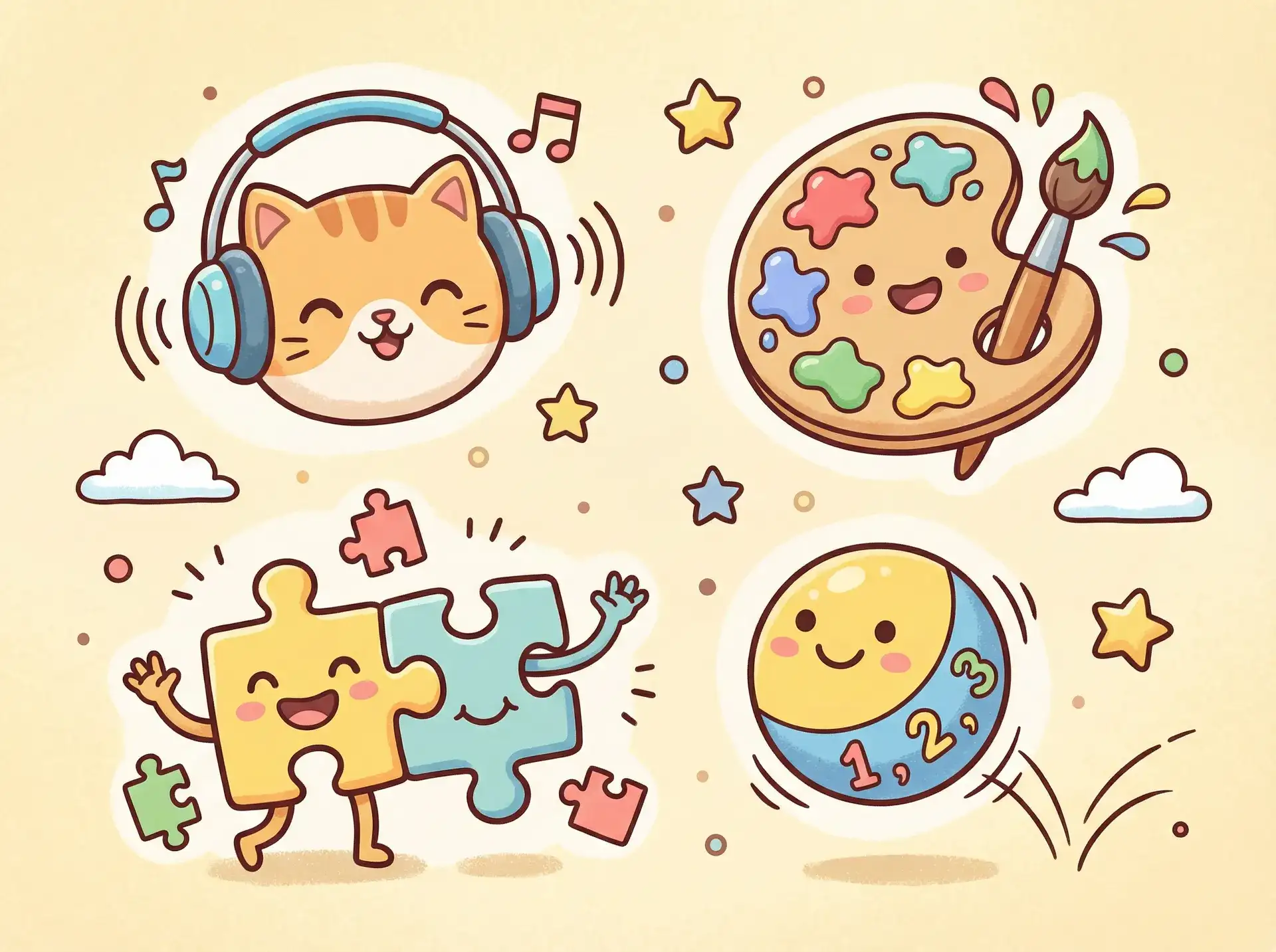 小朋友的手工作品 - 禁断介护 益智创作
